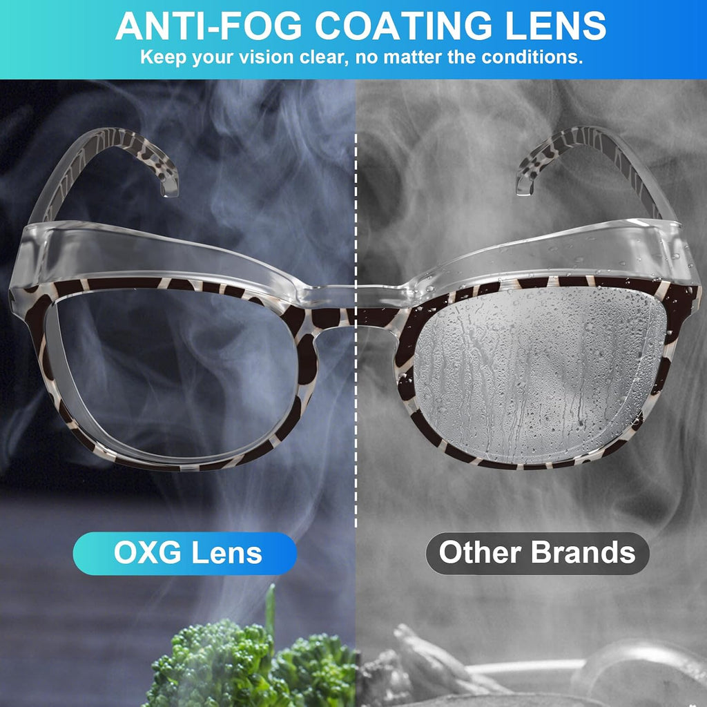 3 Pack Safety Glasses Goggles for Women, Anti Fog Clear Safety Glasses Scratch Resistant Protective Eyewear for Nurses