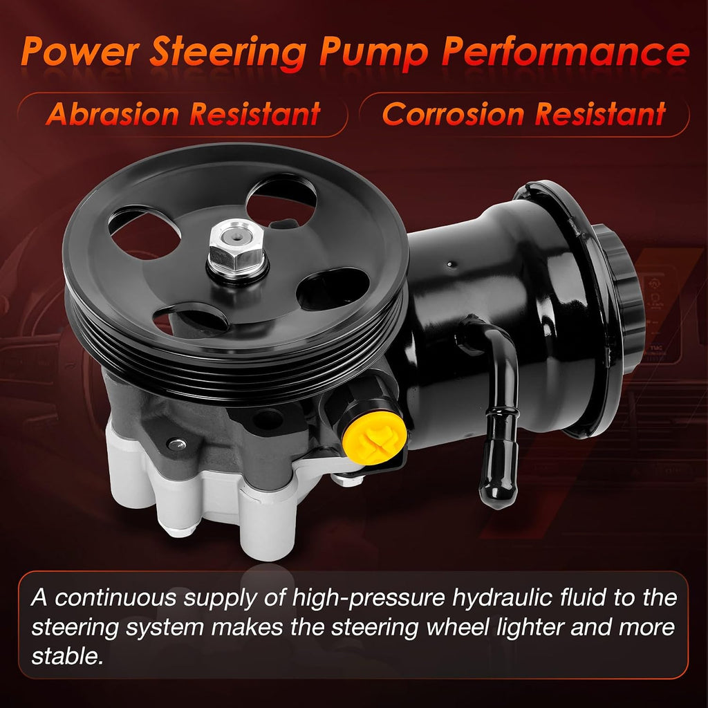 Power Steering Pump Fits 96-01 Toyota Tacoma 2.4L/2.7L, 96-00 4Runner 2.7L