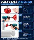 DearChan 2-in-1 PVC Deburring Tool, Inner/Outer Reamer for 0.75"-3.5" Pipe