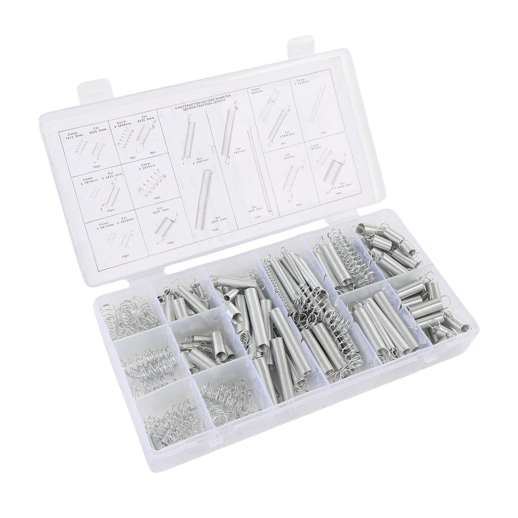 Extension Spring Assortment Kit, 200 Pcs Variety Sizes