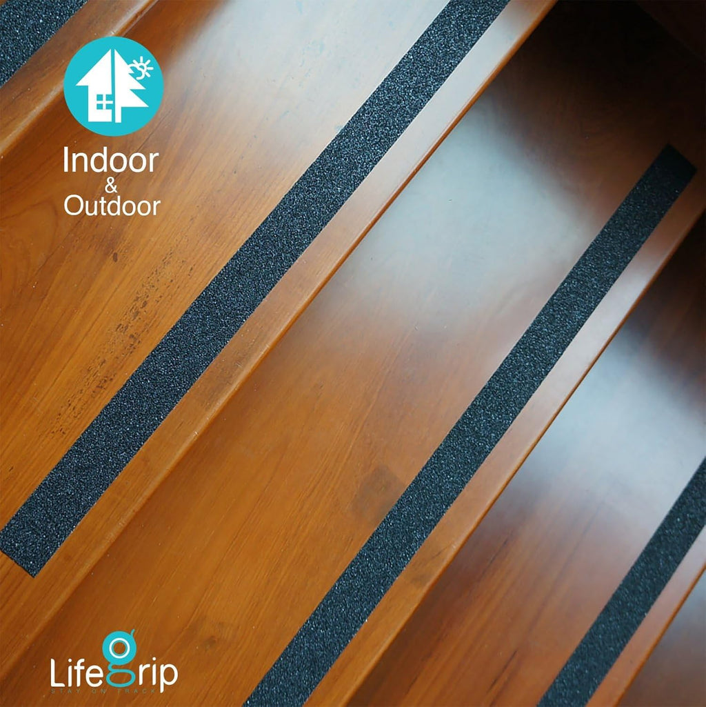 LifeGrip Anti Slip Traction Tape 2" x60Ft Heavy-Duty Grip Tape for Stairs