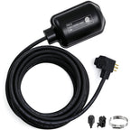 Universal Sump Pump Float Switch with Piggyback Plug and 20ft Cord,13A/125V