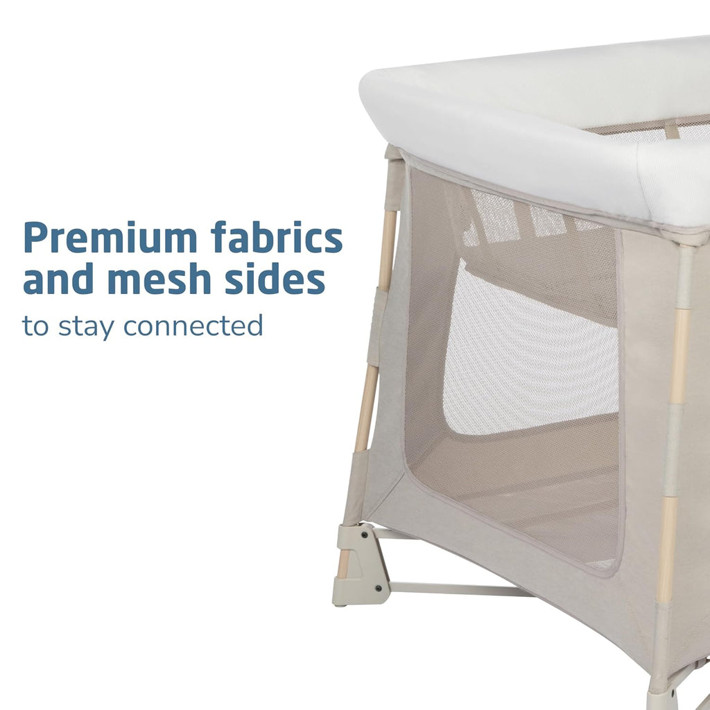 Swift Baby Playard with Mat, Baby Playpen, Play Yard with Bassinet, Portable Playpen for Babies and Toddlers, Classic