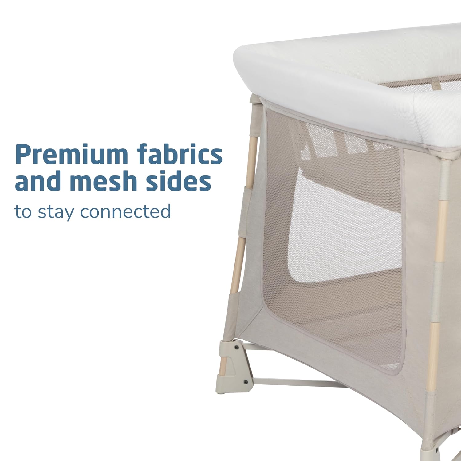 Swift Baby Playard with Mat, Baby Playpen, Play Yard with Bassinet, Portable Playpen for Babies and Toddlers, Classic