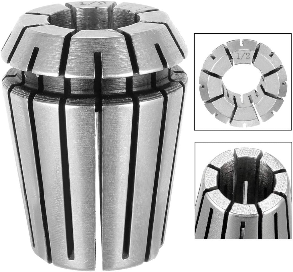 uxcell ER25 1/2" Spring Collet Chuck for CNC Engraving Machine Lathe Milling Tool