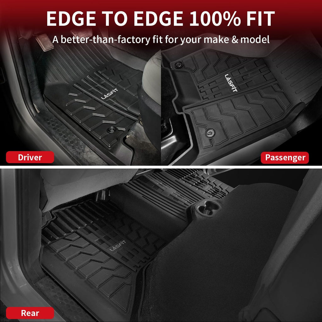 Floor Mats 2013-2018 for Dodge Ram 1500/2500/3500 Crew Cab, 2019-2024 for Dodge Ram 1500 Classic Crew Cab 4 Full Size