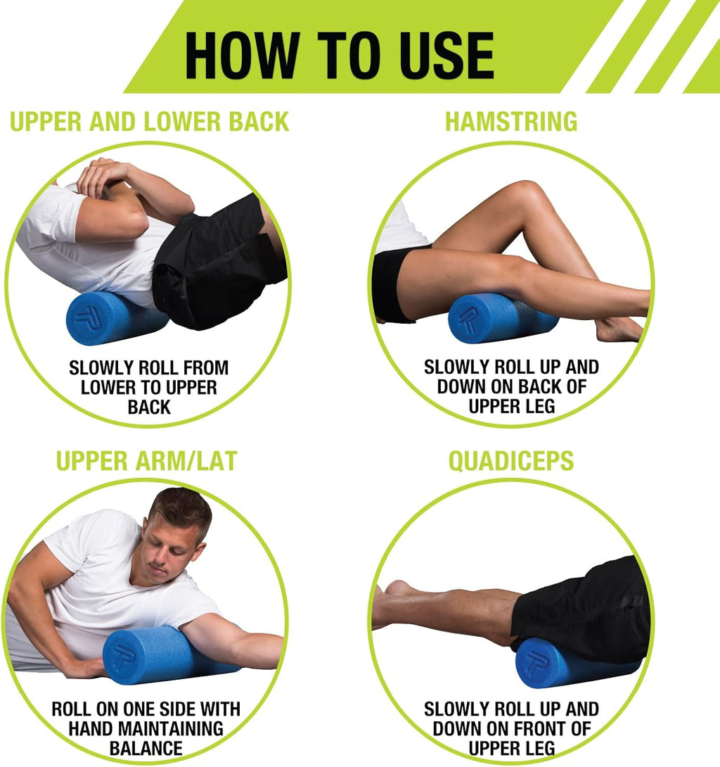 Foam Roller, Deep Tissue Massage Roller for Recovery, Therapy, Flexibility, Circulation, and Muscle Release