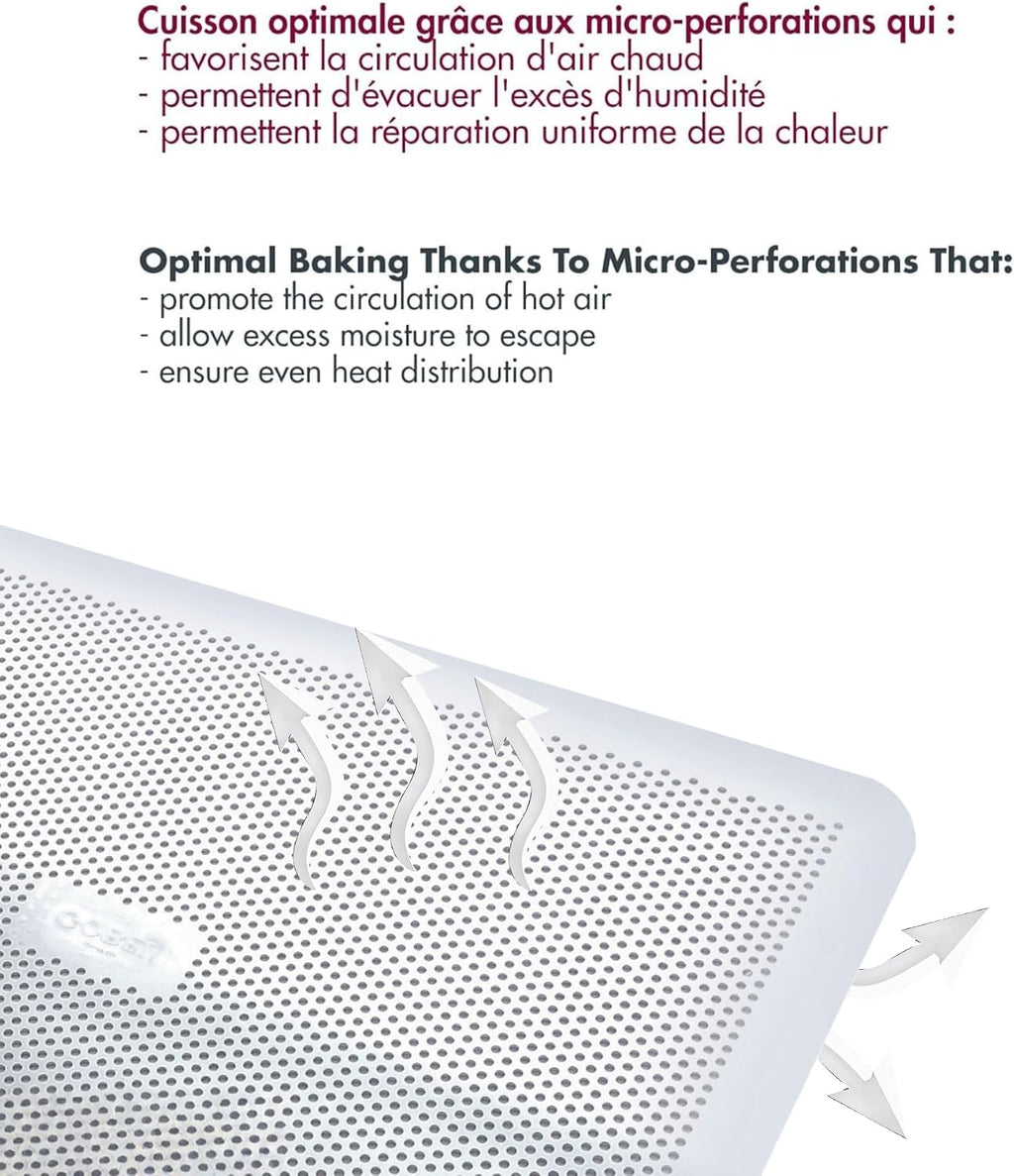 Aluminum Flat Perforated Baking Sheet - 15 3/4" x 11 13/16" - Durable and Versatile