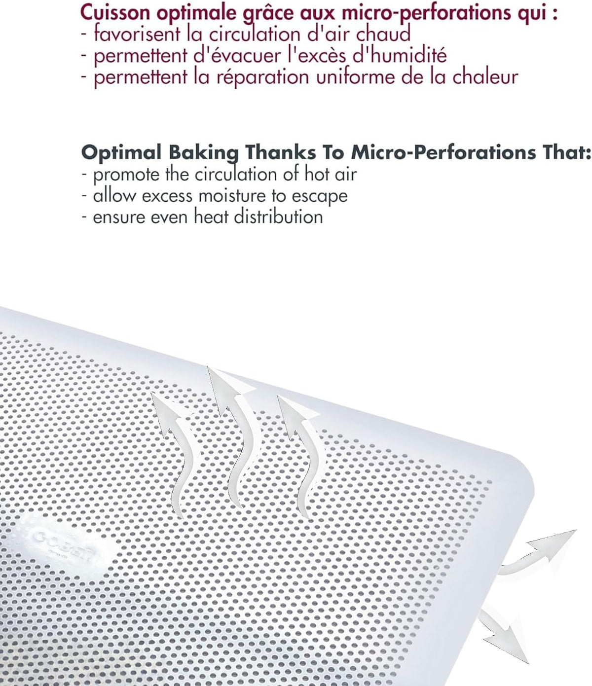 Aluminum Flat Perforated Baking Sheet - 15 3/4" x 11 13/16" - Durable and Versatile