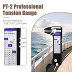 PT-2 Sailboat Rigging Tension Gauge 2000lbs Cable Tension Gauge