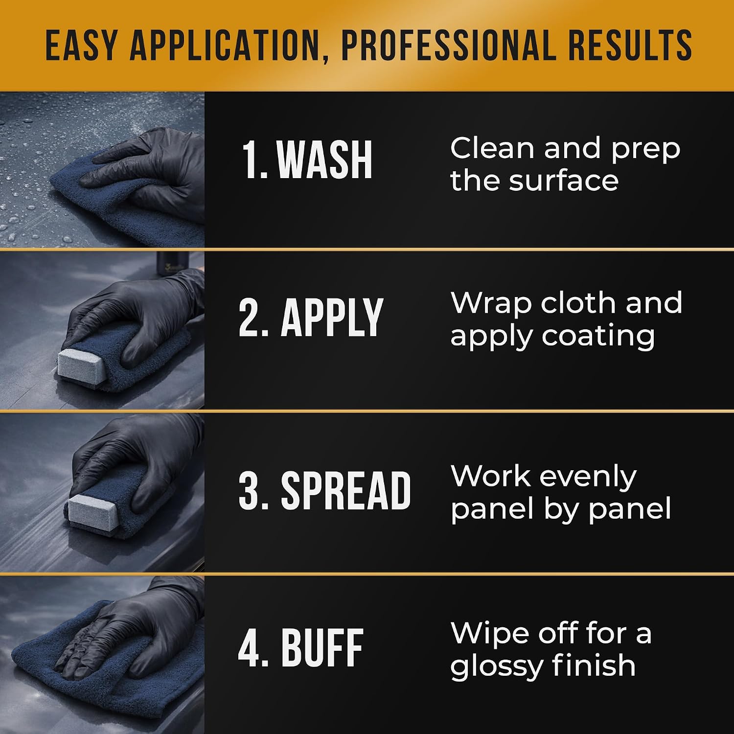 Ceramic Coating for Cars - 9H PRO 80% SiO2 Formula - 30ML Kit | Long-Lasting Ceramic Coating - High Gloss Hydrophobic