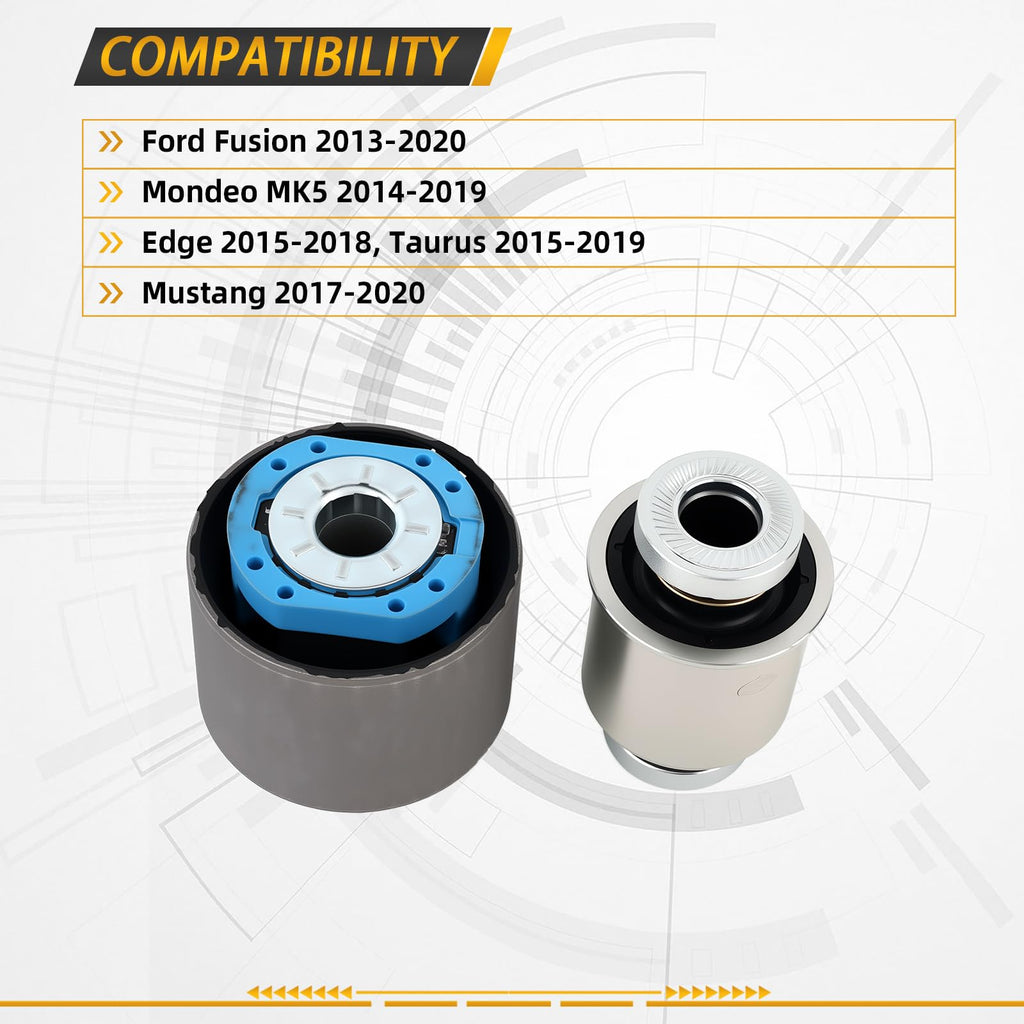 Rear Trailing Control Arm Bushing Kit Compatible With Ford Fusion