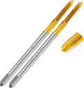 2Pcs 6-32 UNC Spiral Point Thread Tap for Stainless Steel and Metal
