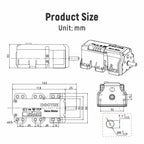 DOCYKE 550kg high torque digital servo 360° read encoder 2in1for DIY Robot