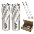 S&F STEAD & FAST Annular Cutter Set 2 Pcs, 13/16" x 1" DOC, Mag Drill Bits