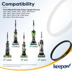 KEEPOW Replacement Belt Set Compatible with Bissell Pet Hair Eraser Vacuum