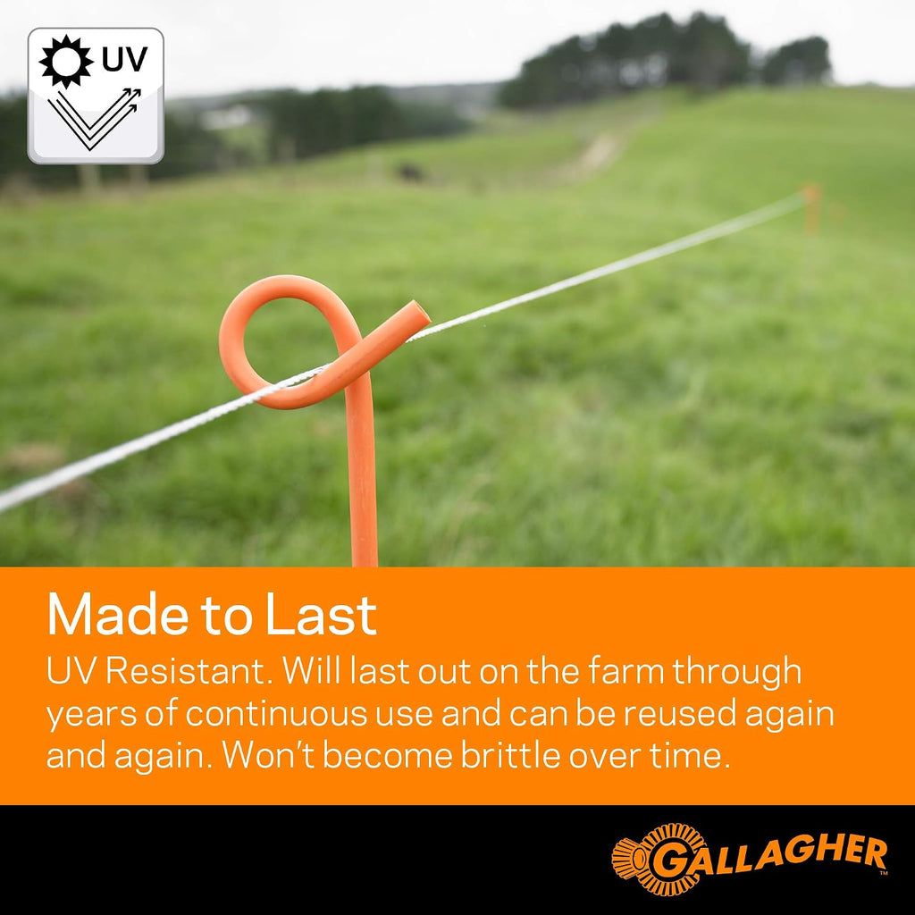 S12 Solar Energizer and 1312' Poly Wire Electric Fence Kit for Livestock, Gardens, Orchards, Pets, and More