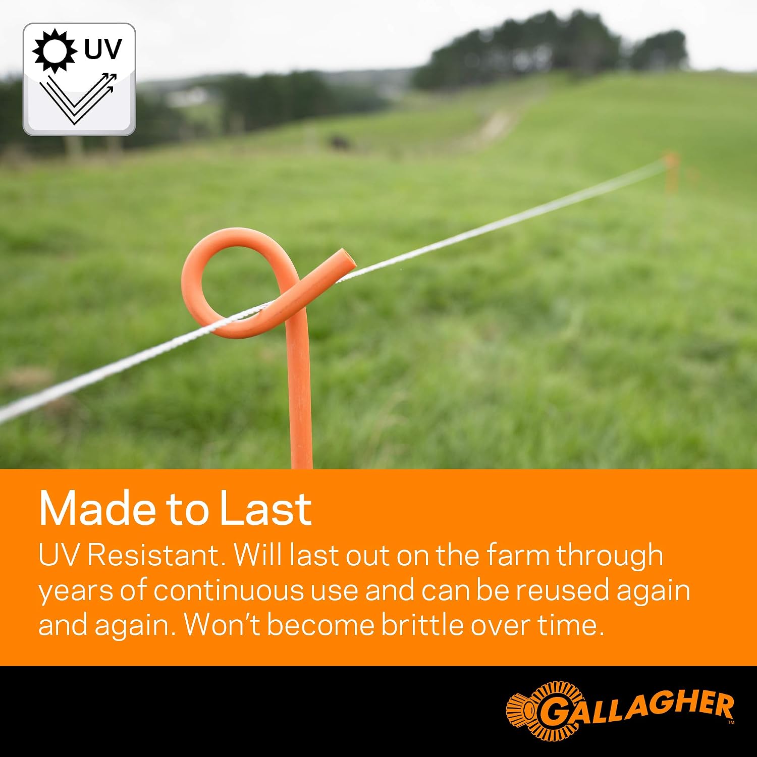 S12 Solar Energizer and 1312' Poly Wire Electric Fence Kit for Livestock, Gardens, Orchards, Pets, and More