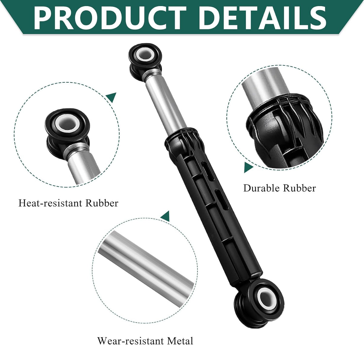 137412701 Washer Shock Absorbers 2PCS Fit for Electrolux Washer