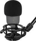 Razer Mini Shock Mount with Foam Windscreen Cover, Anti-Vibration Suspension Shockmount Mic Holder Clip Pop Filter to