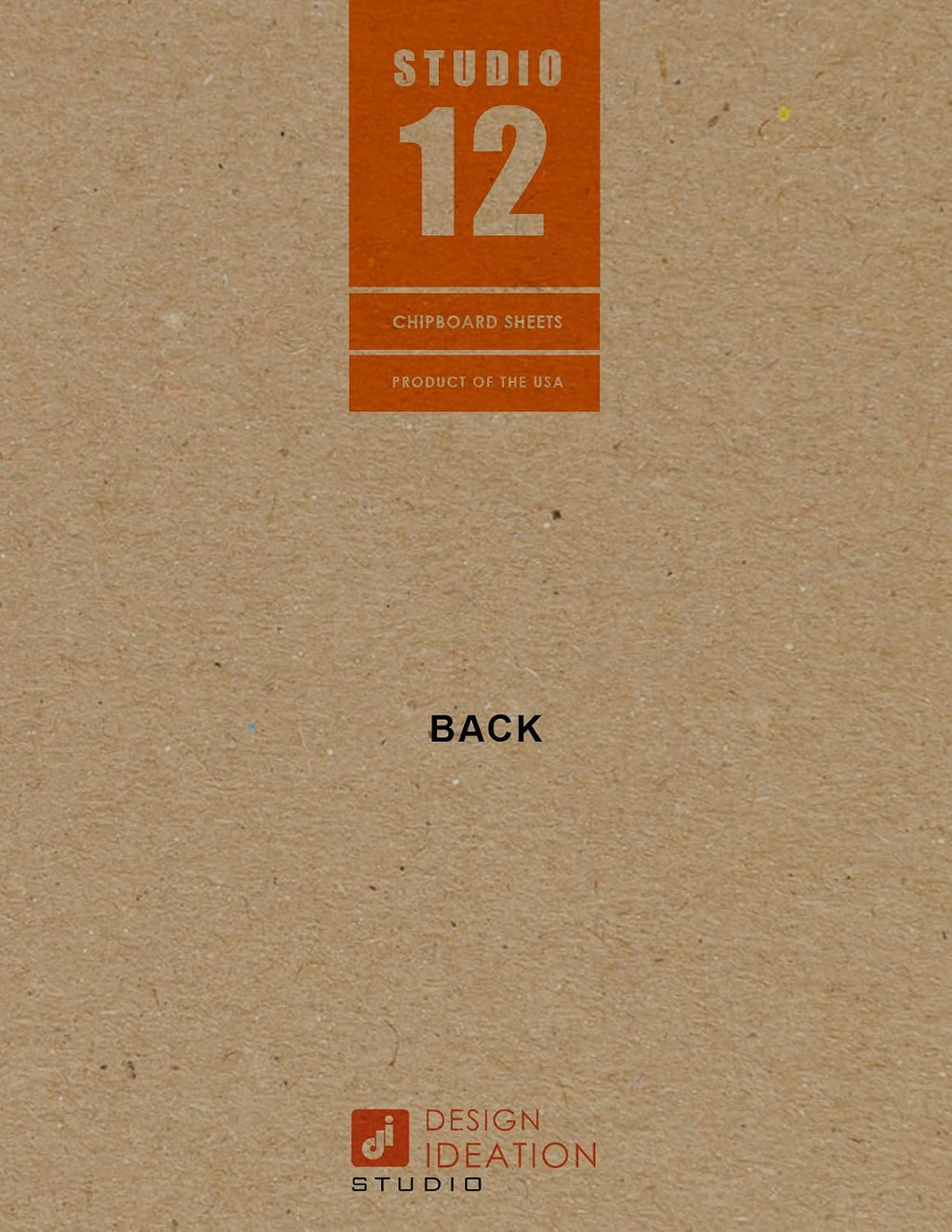 White Chipboard Sheets. STUDIO 12 Brand. (8.5" x 11") .022” Thickness. (12 Sheets)