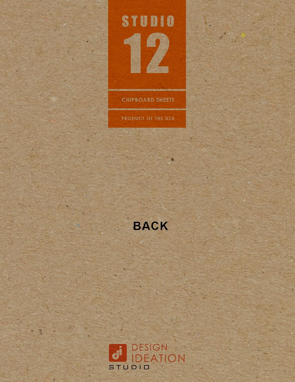 White Chipboard Sheets. STUDIO 12 Brand. (8.5" x 11") .022” Thickness. (12 Sheets)