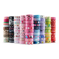 180 Yards 3/8" (10mm) Printed Grosgrain Ribbon Set for Crafts and Sewing