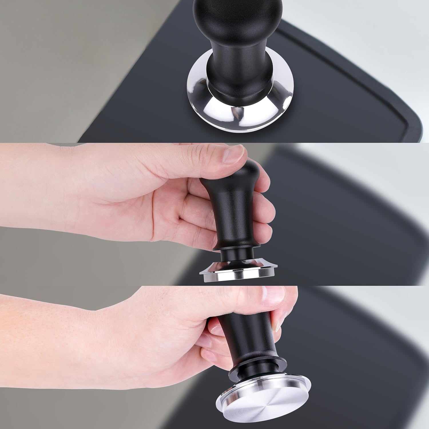 Coffee Tamper Spring Loaded 51mm, Calibrated Espresso Tamper 51mm, Espresso Tamper Spring Loaded