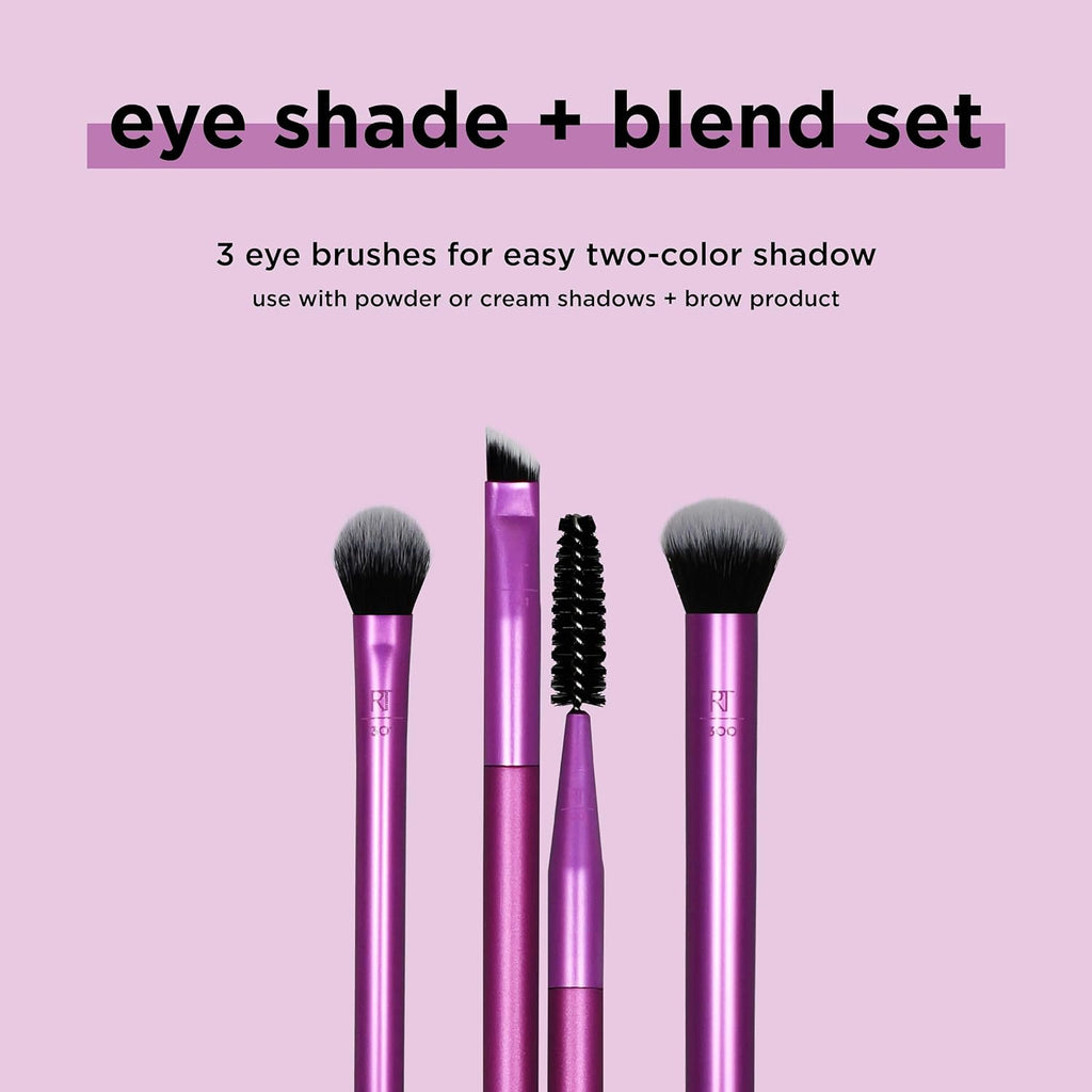 Eye Shade & Blend Makeup Brush Trio, Eye Makeup Brushes | Eyeshadow brush set for easy blending, eye makeup brush set