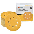 5-Inch 8-Hole Hook and Loop Sanding Discs 220-Grit, 50-Pack