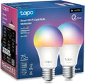 Multicolor Dimmable Smart Light Bulbs, L535E(2-Pack), A19 E26, 1100LM