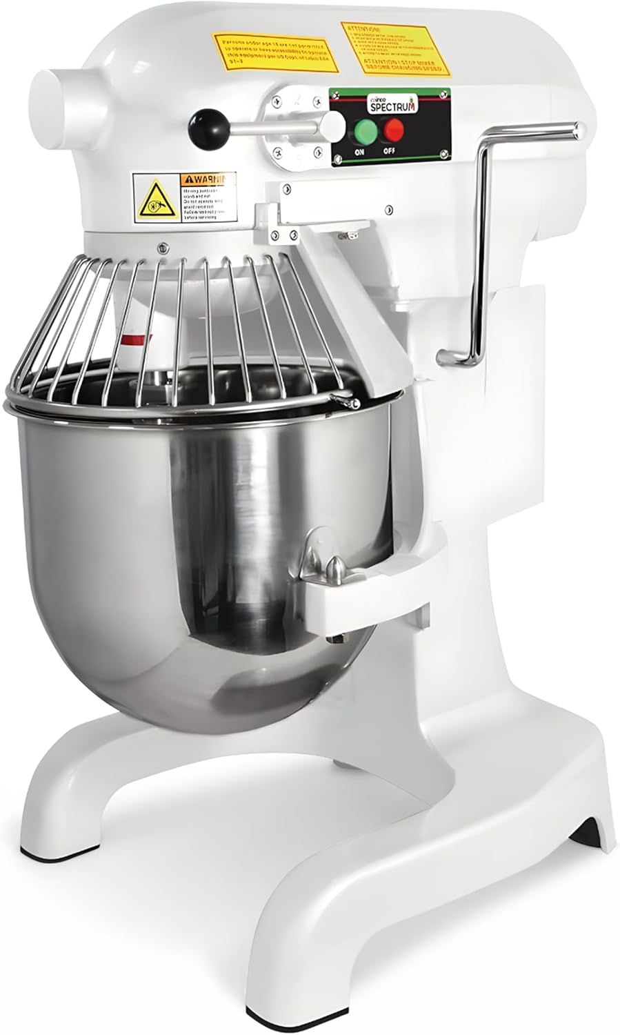 10 L White Commercial-Grade Planetary Mixer