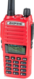 UV-82HP (RED) High Power Dual Band Radio: 136-174mhz (VHF) 400-520mhz (UHF) Amateur (Ham) Portable Two-Way