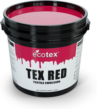 Ecotex Tex-Red Pre-Sensitized Screen Printing Emulsion, Photo Emulsion,Qt | Premixed And Pre-Sensitized Photo