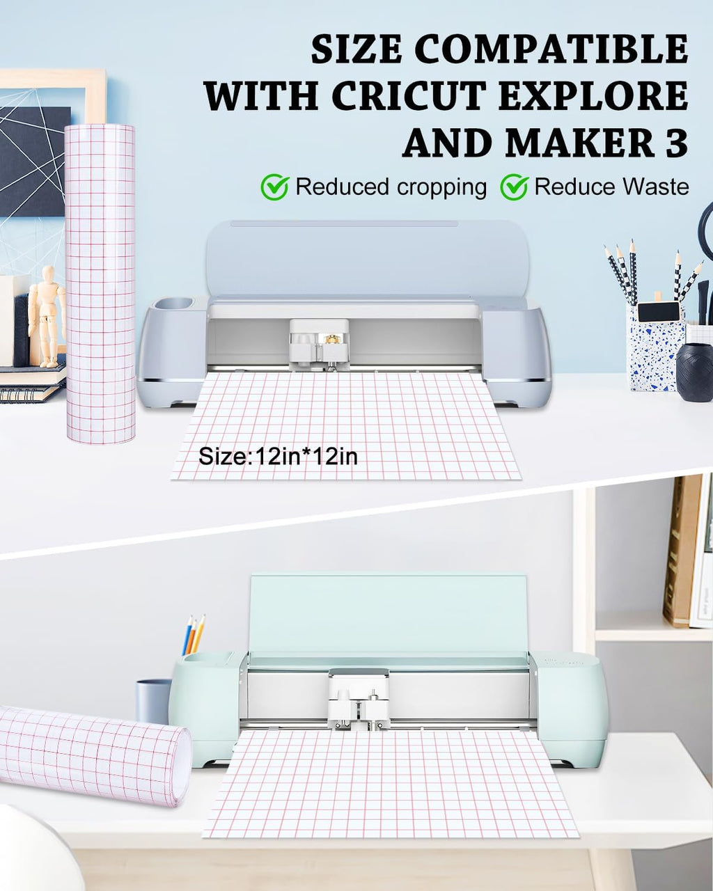 30 Pack Transfer Tapes Compatible with Cricut Maker 4/3 Explore 3/4