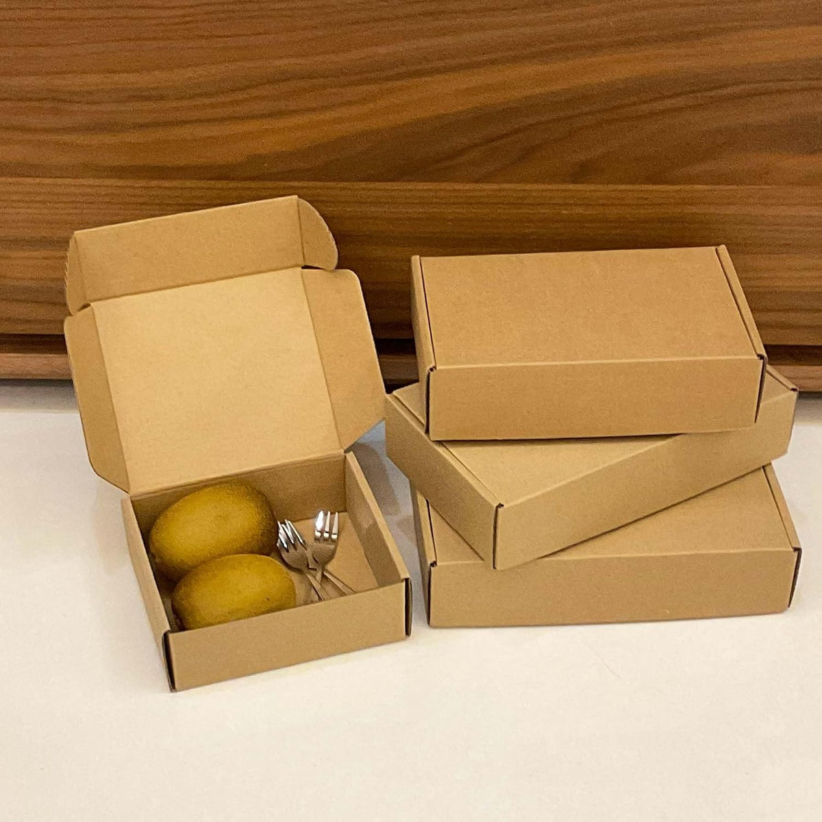 Shipping Boxes 6x5x2 inch 50 Pack,Brown Corrugated Mailers for E-Commerce