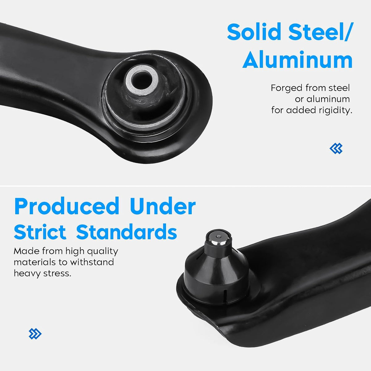Front Lower Control Arm for Ford Escape 04-12, Mazda Tribute 05-11, Mercury Mariner 05-11, with Ball Joint Assembly, Driver & Passenger Side, Suspension kit K80400 K80399