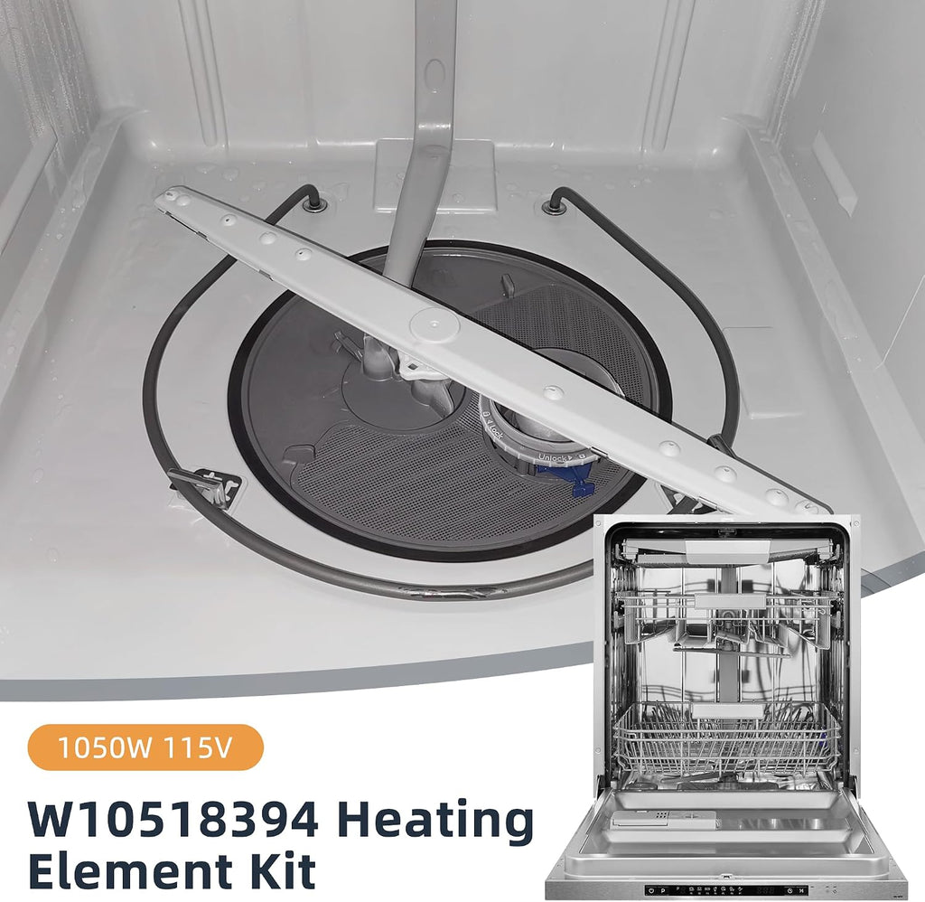W10518394 Dishwasher Heating Element Kit Fit for Whirl-pool