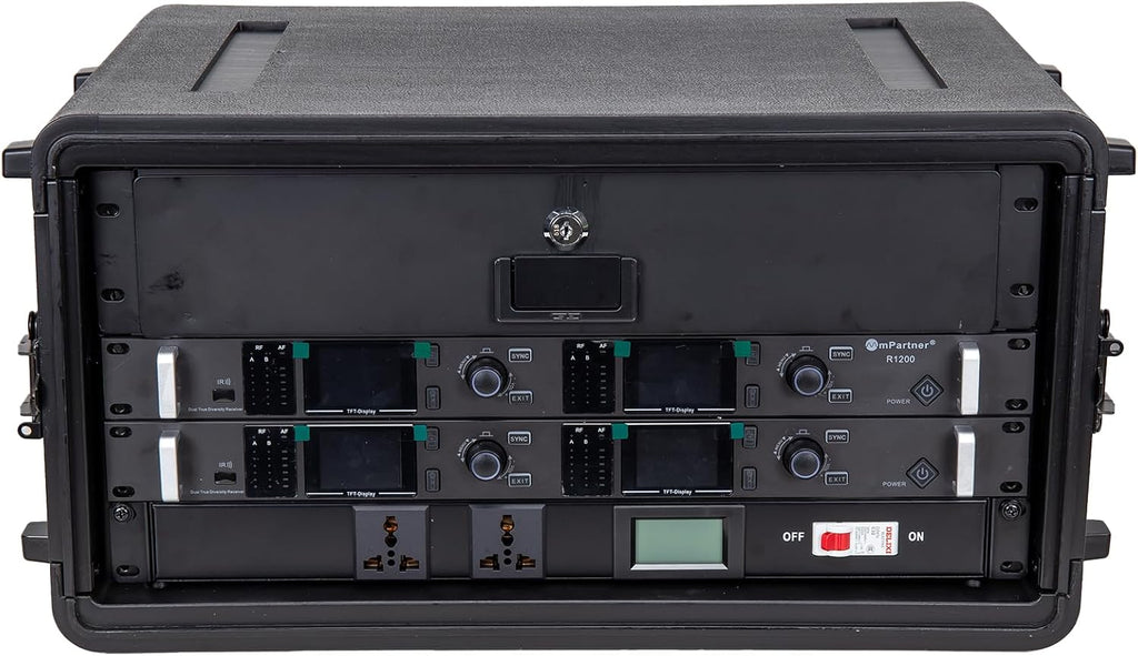 Crossrock 2U Rack Drawer for 11" Rack Case, 9.4" Depth Lockable Rackmount Drawer with 2 Keys, Steel Rack Storage Drawer for DJ, AV and Studio Equipment (CRA980U-DR-24)