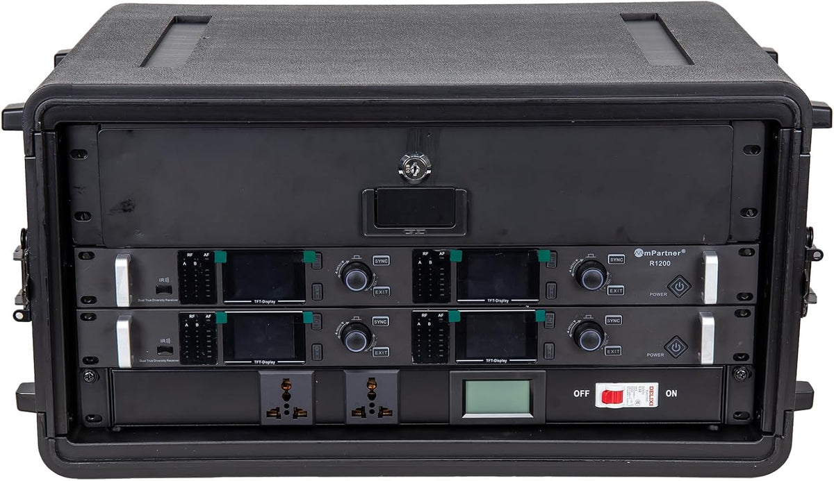 Crossrock 2U Rack Drawer for 11" Rack Case, 9.4" Depth Lockable Rackmount Drawer with 2 Keys, Steel Rack Storage Drawer for DJ, AV and Studio Equipment (CRA980U-DR-24)