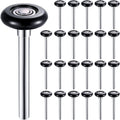 24 Pack Nylon Garage Door Roller 2 Inch Quiet Garage Rollers Bulk 6200z Bearing Replacement Roller 4.7 Inch Stem for