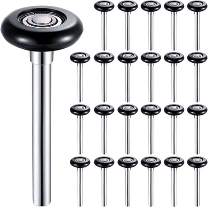 24 Pack Nylon Garage Door Roller 2 Inch Quiet Garage Rollers Bulk 6200z Bearing Replacement Roller 4.7 Inch Stem for