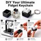72PCS Clickers for 3D Prints Black Mechanical Switches 3Pin Clicky Keyboard