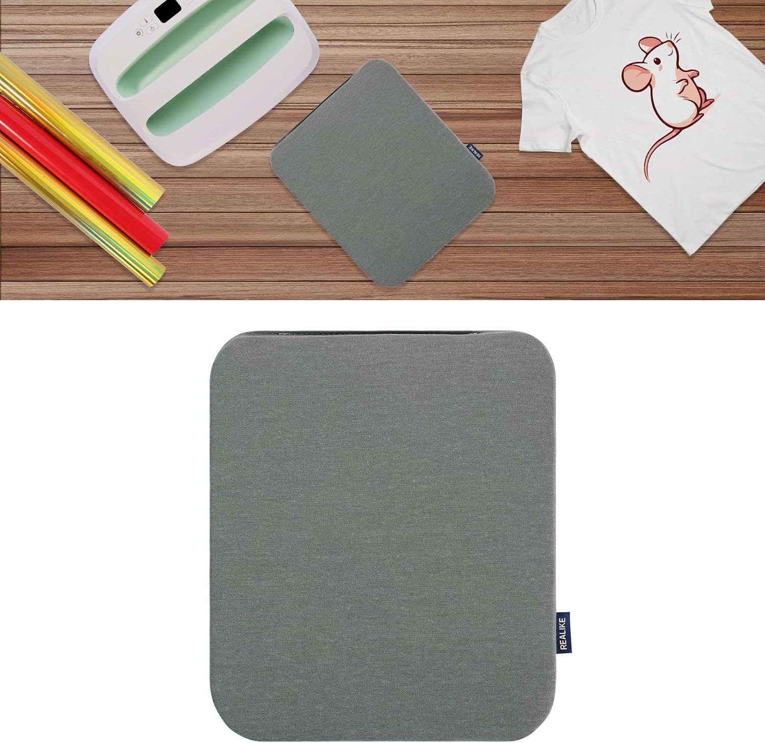 Heat Press Mat Compatible with Cricut Easy Press 2/Cricut Easy Press(12X10 inch), Easy Press Mat for HTV Craft Vinyl