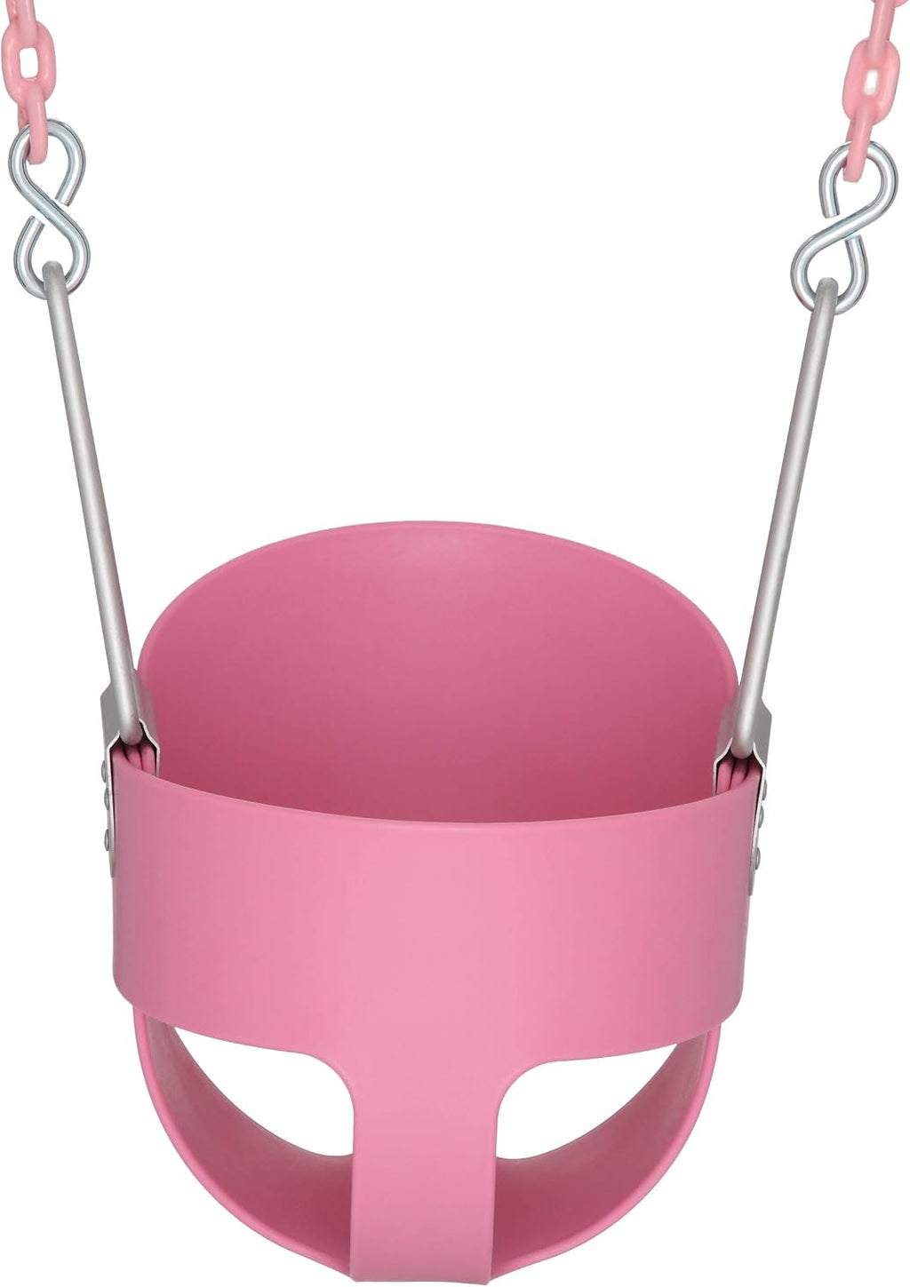 WS 2083 Full Bucket Toddler Swing with Chains, 50 Pound Capacity, Pink