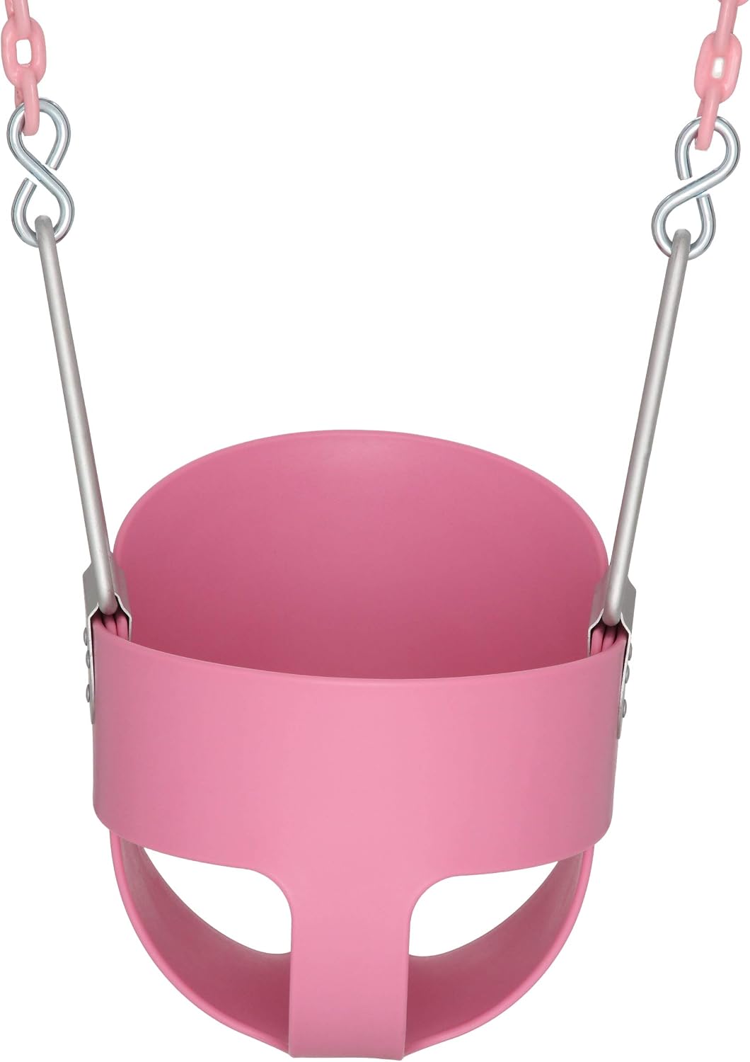 WS 2083 Full Bucket Toddler Swing with Chains, 50 Pound Capacity, Pink