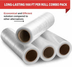 4 Pack Stretch Wrap 18 Inch 80 Gauge Shrink Wrap