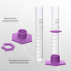 Labvida 4pcs 100ml Graduated Cylinders, 3.3 Borosilicate Glass, LVE004