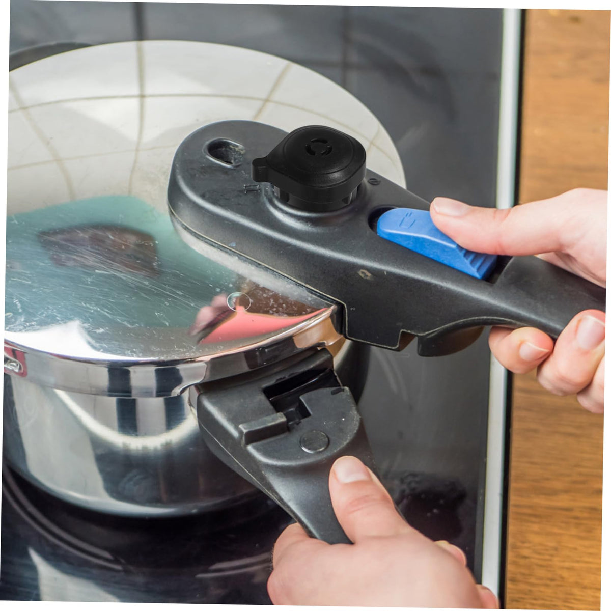 Pressure Cooker Steam Release Valve Replacement, Black Plastic