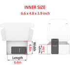 7x5x4 Shipping Boxes Set of 50, White Mailer Corrugated Cardboard Box